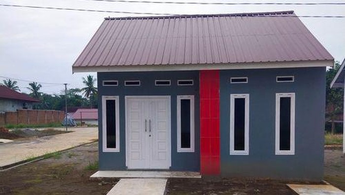 Tampilan depan rumah di Griya Air Kuti Tahap II.