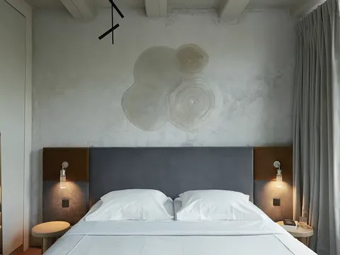 Tampilan kamar tidur Thomas Geerlings di Amsterdam, Belanda.