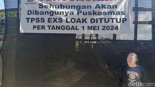 TPS Gunung Agung resmi ditutup karena akan dibangun puskesmas.