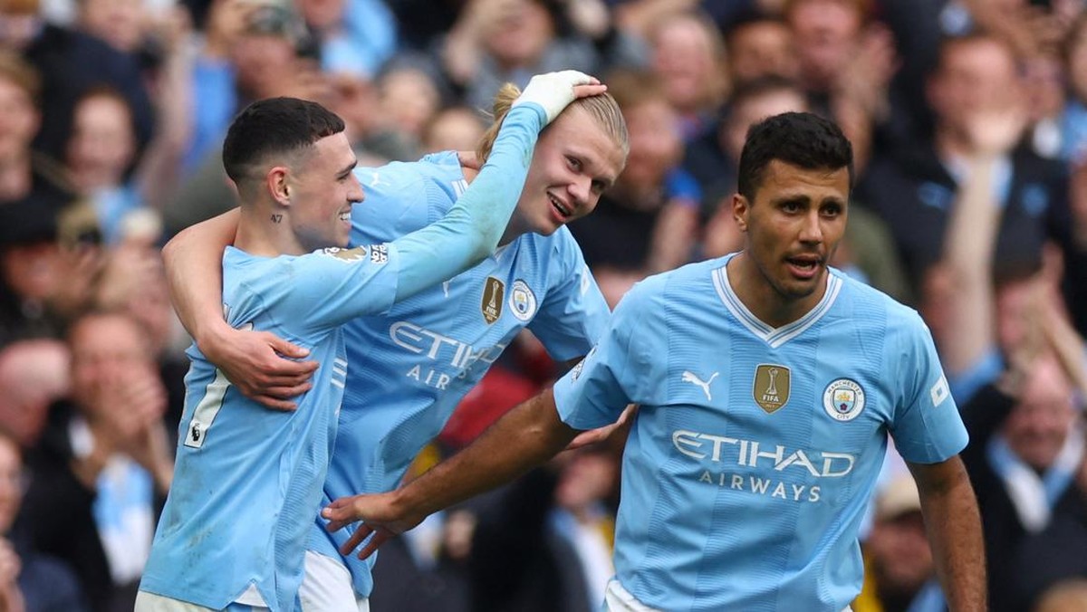 Manchester City dijagokan menang di kandang Fulham. Foto: Action Images via Reuters/Lee Smith