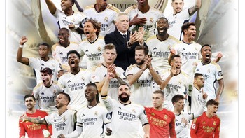 Akun resmi Real Madrid merayakan kemenangan ini. Foto: X/Twitter