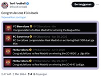 Meme Real Madrid juara Liga Spanyol 2023-2024
