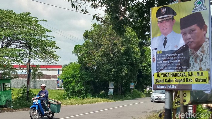 Poster Wabup Klaten Yoga Hardaya siap maju calon Bupati.