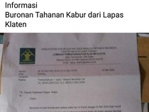 Viral Tahanan Lapas Klaten Kabur, Polisi Bantu Cari
