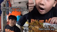 Diajak Makan di Warteg, Bocah Korea Ini Bingung Cara Pesannya!