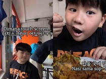 Diajak Makan di Warteg, Bocah Korea Ini Bingung Cara Pesannya!