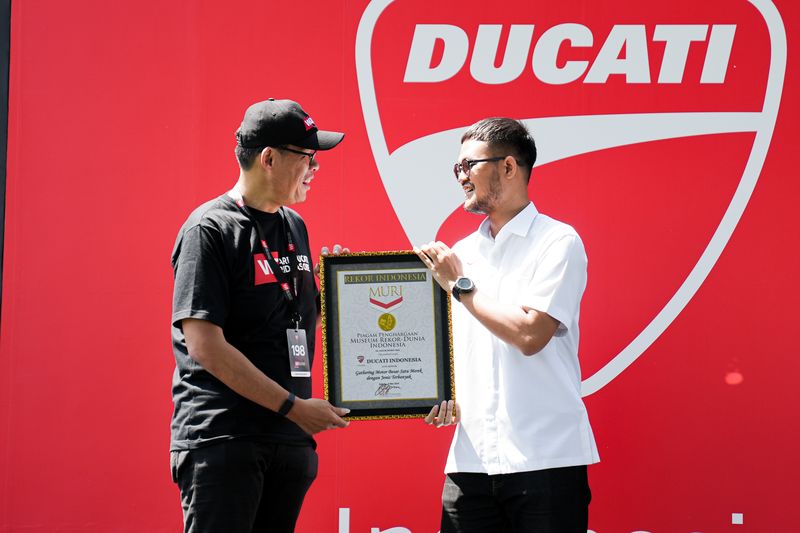 We ride as one Ducati di Candi Prambanan