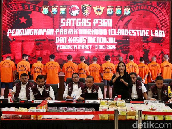 28.861 Tersangka Narkoba Dibekuk hingga 3,7 Ton Sabu Disita Polri