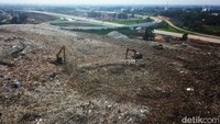 Begini foto udara TPA Burangkeng di Kabupaten Bekasi, Senin (6/5/2024).