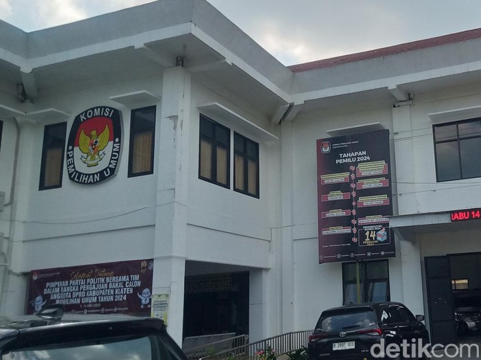 Kantor KPU Kabupaten Klaten, Senin (6/5/2024).