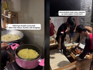 Keren! Wanita Ini Sering Bikin Makanan untuk Anak Muda Nongkrong