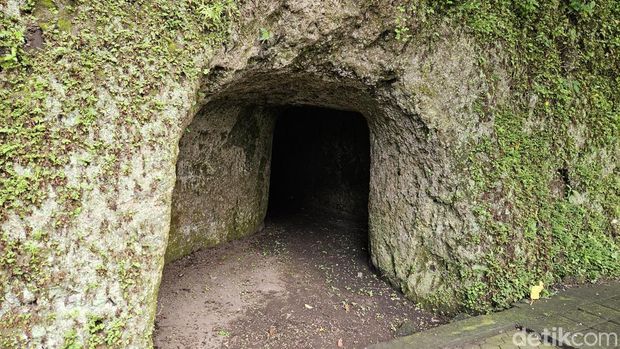 Kondisi Goa Jepang di Banjarangkan, Klungkung, Bali, yang memiliki historis panjang perang kemerdekaan, Jumat (26/4/2024). Putu Krista/detikBali)