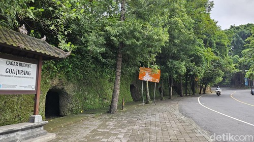 Kondisi Goa Jepang di Banjarangkan, Klungkung, Bali, yang memiliki historis panjang perang kemerdekaan, Jumat (26/4/2024). Putu Krista/detikBali)