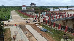 Melihat Bendungan Sepaku Semoi yang Sudah Rampung dan Tinggal Diresmikan