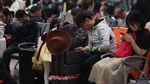 Padatnya Stasiun di Hangzhou Usai Liburan May Day