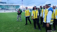 Basuki menjelaskan progres pembangunan lapangan itu sudah 90 %.