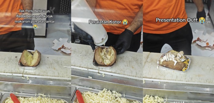 Penjual Kentang Panggang Dikritik Jorok, Langsung Bertindak Begini