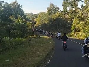 Nekat Konvoi Kelulusan, Rombongan Pelajar Gunungkidul Dikawal Polisi