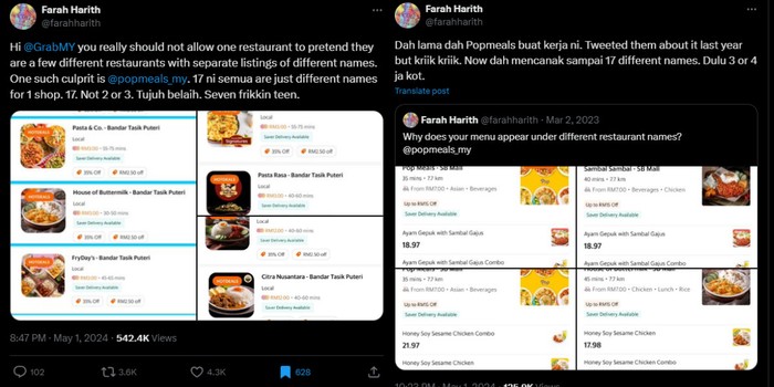 Curangi Pembeli! Restoran Ini Bikin 17 Nama Berbeda di Aplikasi Ojol