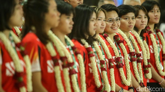 Sambutan Meriah Tim Thomas dan Uber Indonesia di Tanah Air