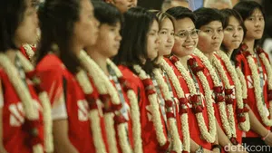 Sambutan Meriah Tim Thomas dan Uber Indonesia di Tanah Air