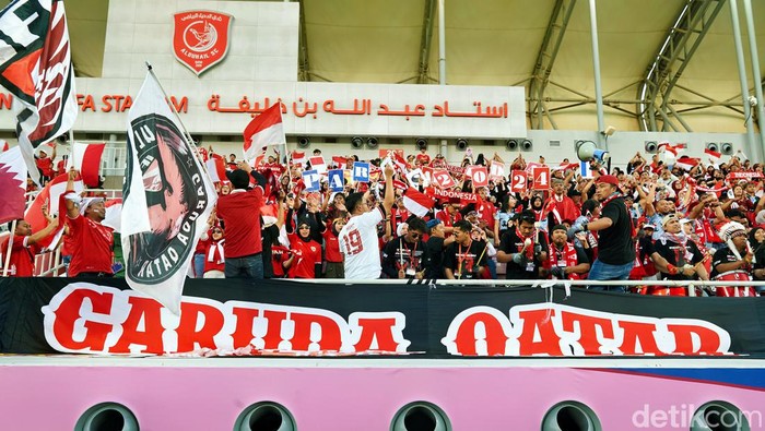 Suporter Timnas Indonesia di Qatar