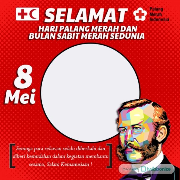 Twibbon Hari Palang Merah dan Bulan Sabit Merah Intenasional 2024