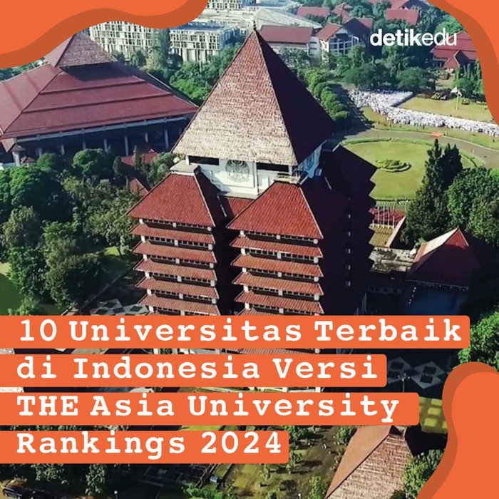 Infografis 10 Universitas Terbaik Di Ri Versi The Asia University 