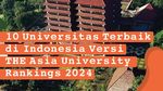 Infografis: 10 Universitas Terbaik di RI Versi THE Asia University Rankings 2024