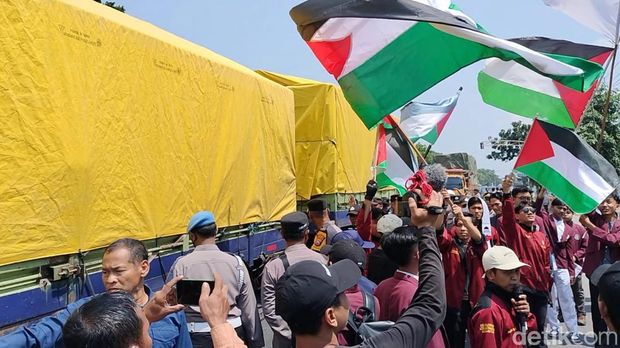 Aksi Demo Bela Palestina di Lamongan