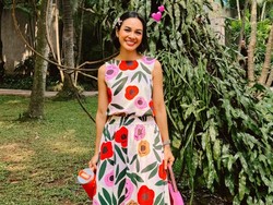 Cara Andien Aisyah Dobrak Keteraturan dengan Gaya, Pakai Baju Tabrak Motif