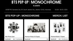 ARMY! Ini Katalog Official Merch di BTS POP-UP: MONOCHROME Jakarta