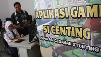 Kegiatan ini melibatkan sekitar 200 siswa SMP dari 28 sekolah untuk mengampanyekan pencegahan stunting melalui gim digital yang bisa dimainkan melalu personal computer (PC) maupun gawai.