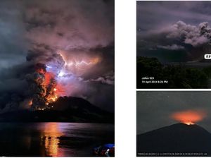 Penyebab Munculnya Petir Vulkanik saat Erupsi Gunung Ruang