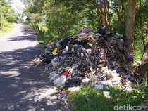 Sampah Tetiba Menggunung di Jalan Imogiri Bantul, Pelakunya Terekam CCTV