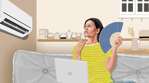 Ilustrasi AC saat Cuaca Panas