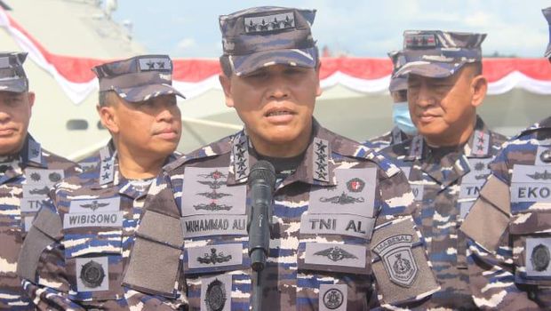 Kepala Staf TNI Angkatan Laut (KSAL) Laksamana Muhammad Ali . (Alamudin Hamapu/detikSumut)