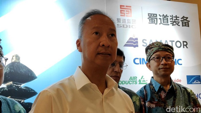 Menperin Agus Gumawang di Kongres dan Seminar Teknik Asosiasi Gas Industri Indonesia (AGII) di Kuta, Kabupaten Badung, Bali, Selasa (7/5/2024).
