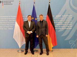 Bertemu Wakil Kanselir Jerman, Airlangga Pamer Ekonomi RI Tumbuh Solid