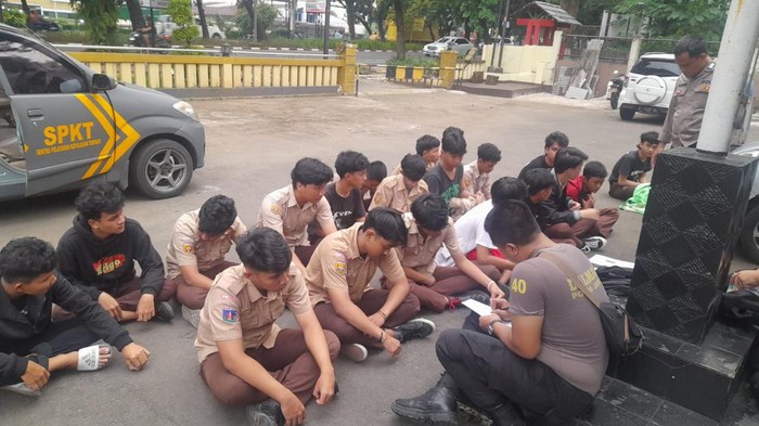 Operasi Gabungan Ringkus Pelajar SMA yang Terlibat Aksi Tawuran di Bogor