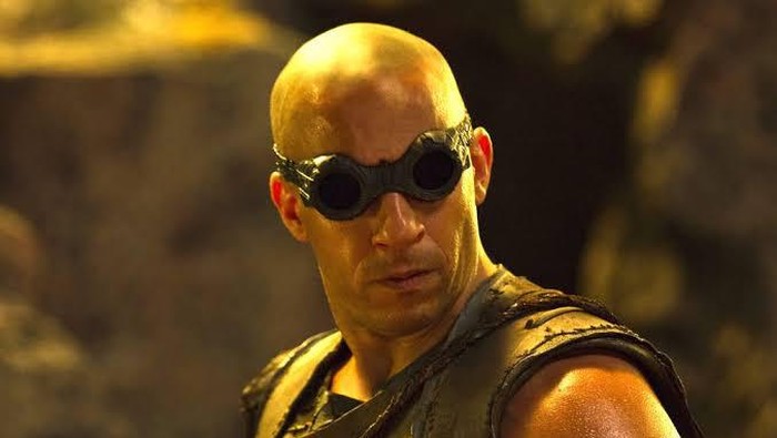 Penampilan Vin Diesel sebagai Riddick.