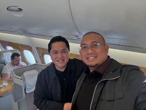 Andre Rosiade Bareng Erick Thohir Terbang ke Paris Tonton Garuda Muda Vs Guinea