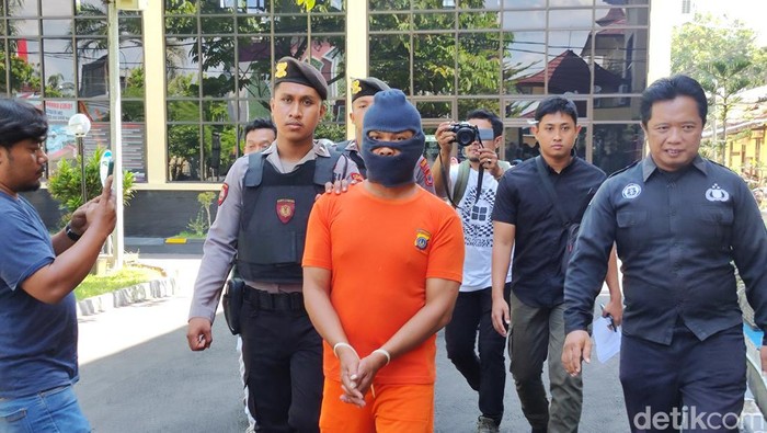AS pelaku begal payudara di Jalan Panggang-Imogiri dibekuk polisi. AS mengaku melakukan aksi cabul itu karena dendam. Foto diambil Rabu (8/5/2024).