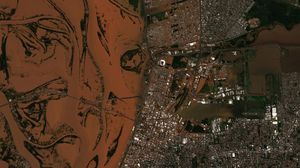 Citra Satelit Kondisi Sebelum dan Sesudah Banjir Dahsyat Menerjang Brasil
