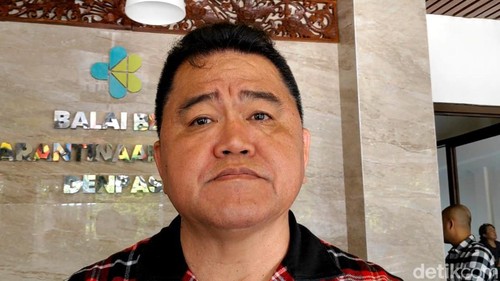 Dirjen P2P Kemenkes Maxi Rein Rondonuwu ditemui di kawasan Tuban, Badung, Bali, Selasa (7/5/2024). (Agus Eka/detikBali)