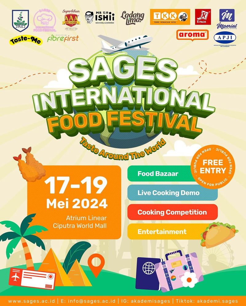 Event Kuliner di Surabaya: Bazar Sages International Food Festival.