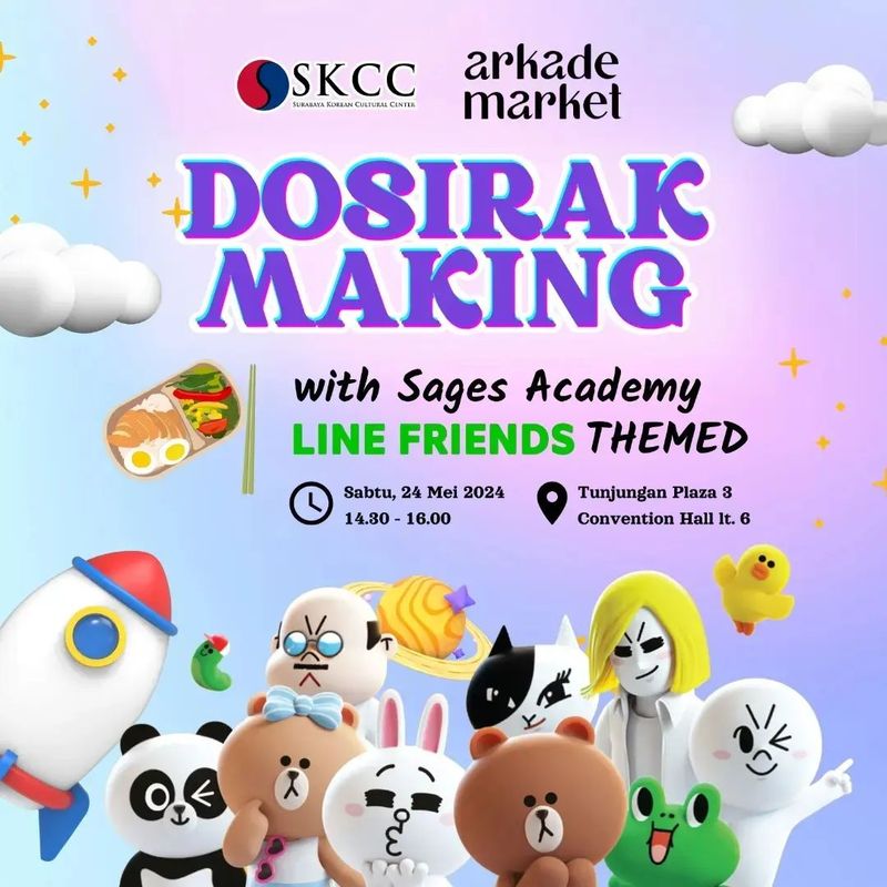 Event Kuliner di Surabaya: LINE Friends Dosirak Making Workshop.