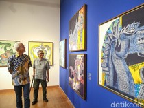 Ganjar Semringah di Pameran Butet Kartaredjasa