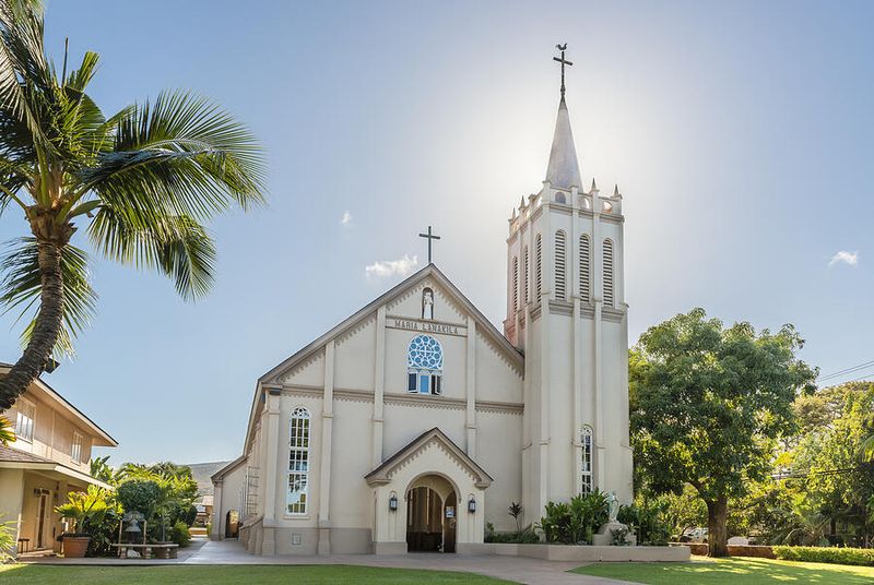 Gereja Katolik Maria Lanakila di Hawaii.