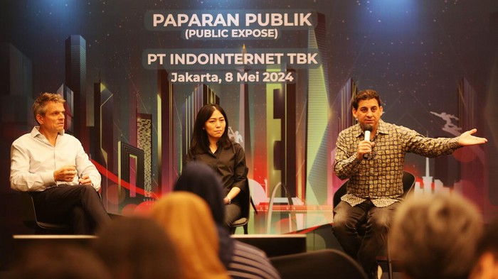 PT Indointernet Tbk (Indonet) meraih laba bersih sebesar Rp253,26 miliar di tahun 2023. Hal itu disampaikan dalam paparan publik di Jakarta, Rabu (8/5/2024).